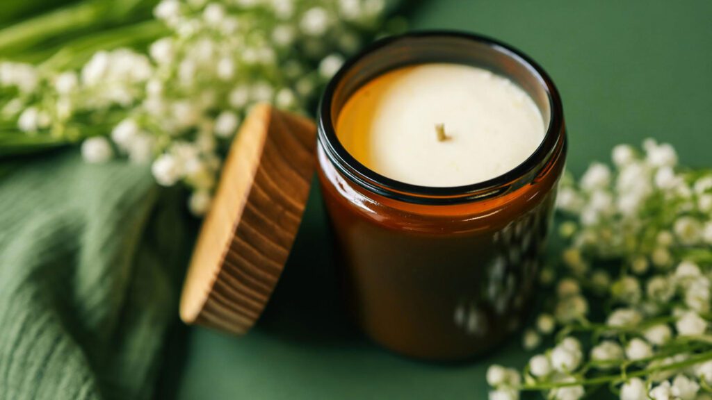candle wax jar