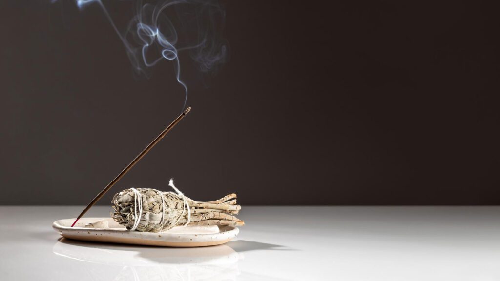 fragrance incense stick burning