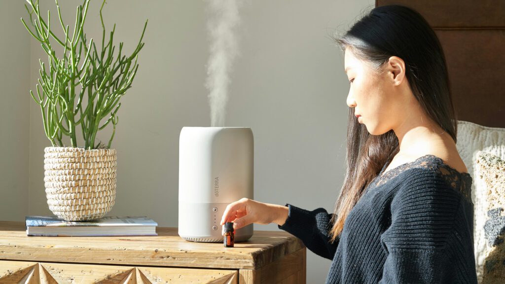 Woman sitting near diffuser might be bad for lungs