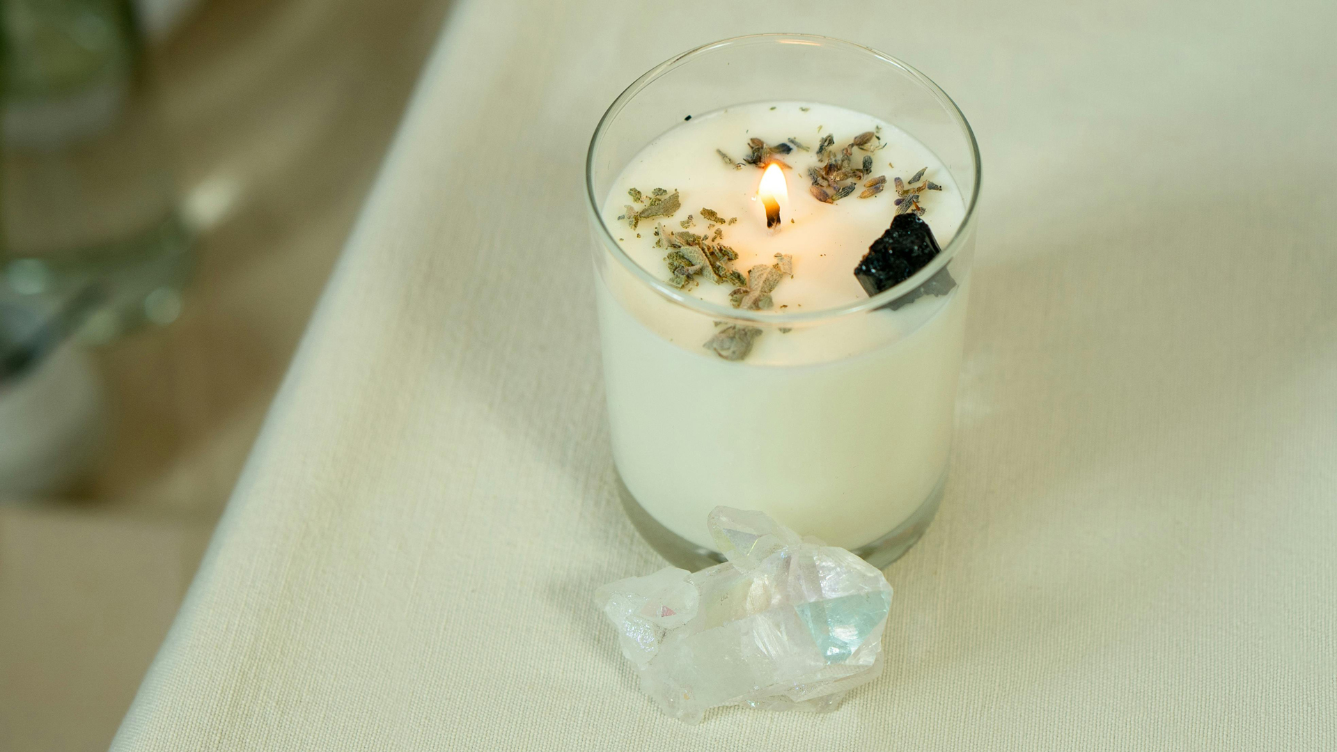 Crystals In Candle